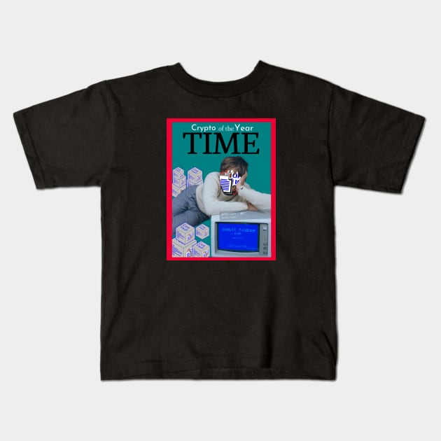 cVault Finance Time Edition Kids T-Shirt by Cryptomemez